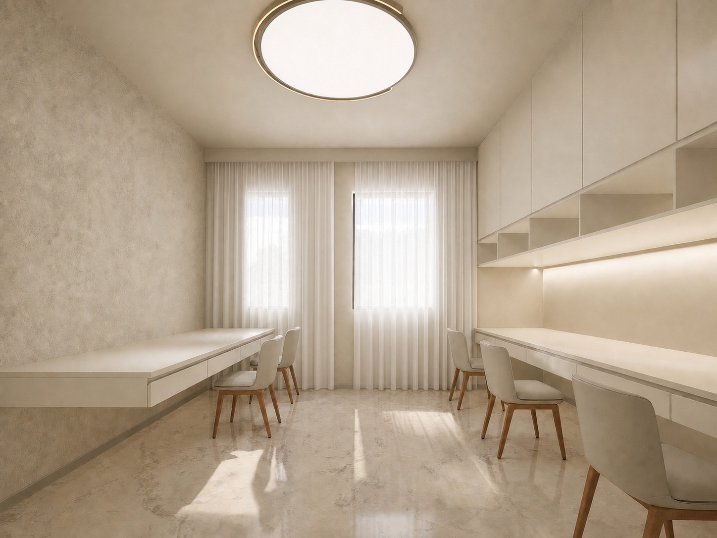 Appartamento Melegnano 书房空间效果图