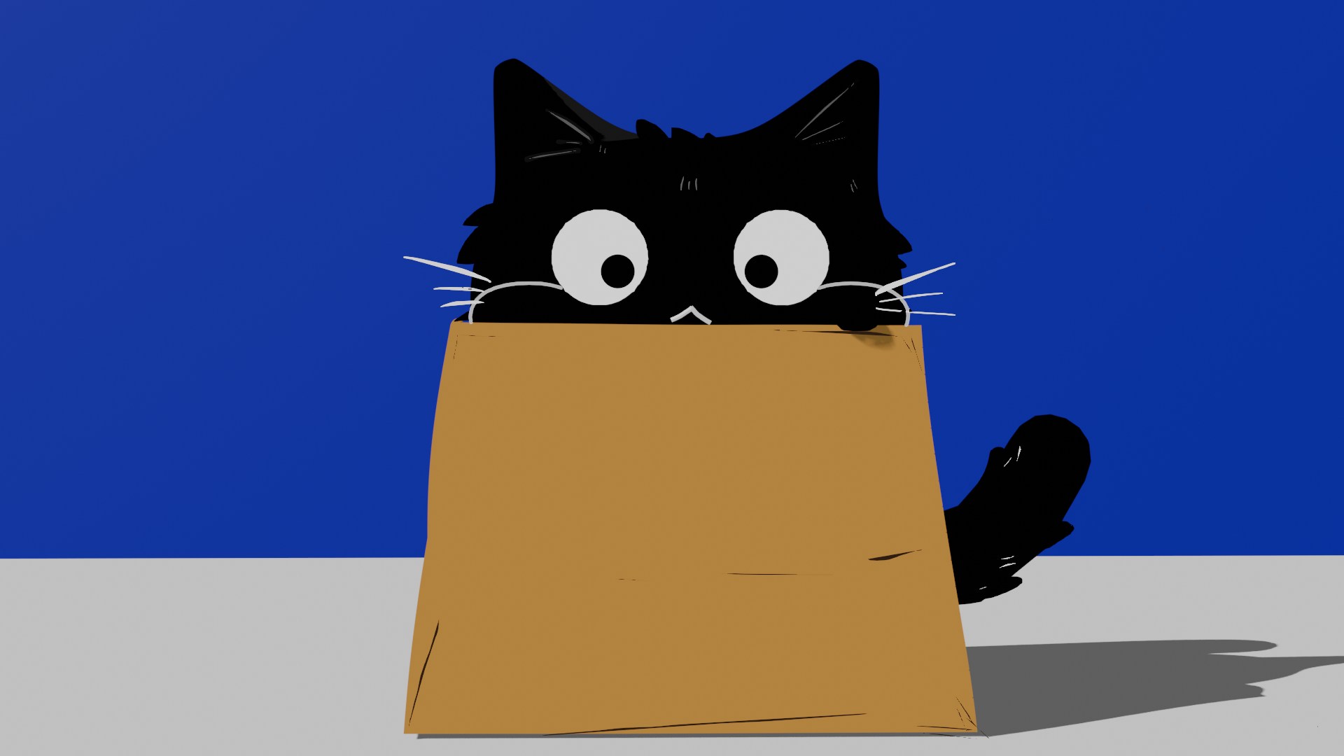 纸袋猫猫 Blender 4 比 3 封面