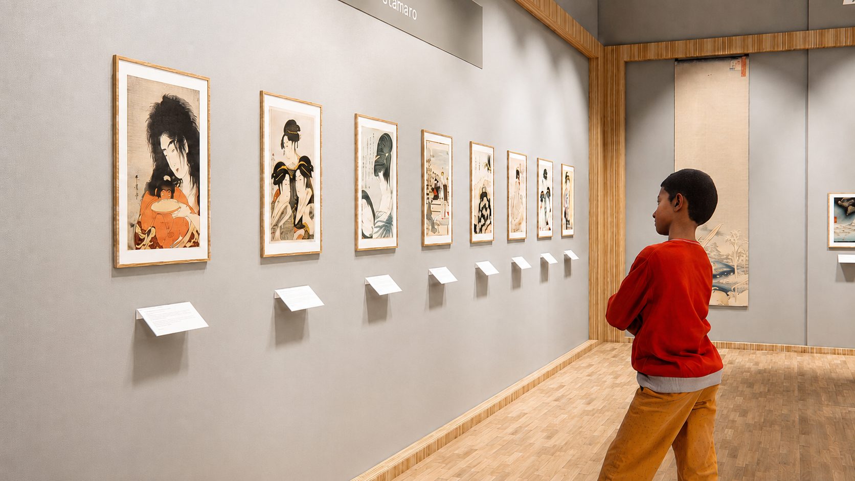 浮世绘展陈空间作品陈列